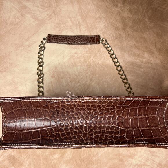 Liz Claiborne Accessories Mini Handbag Purse Chevron Stripe Tweed Indie Mobwife - Picture 4 of 9